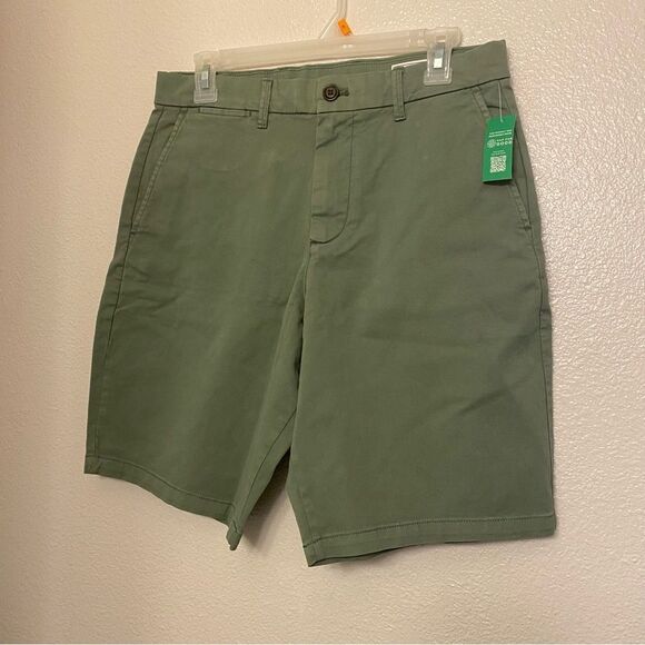 Gap Mens 10” Vintage Classic Khakis eco cotton Twig Green size 30 NWT - Picture 2 of 11